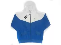 veste nike windrunner zippee hoodie white navy 7012